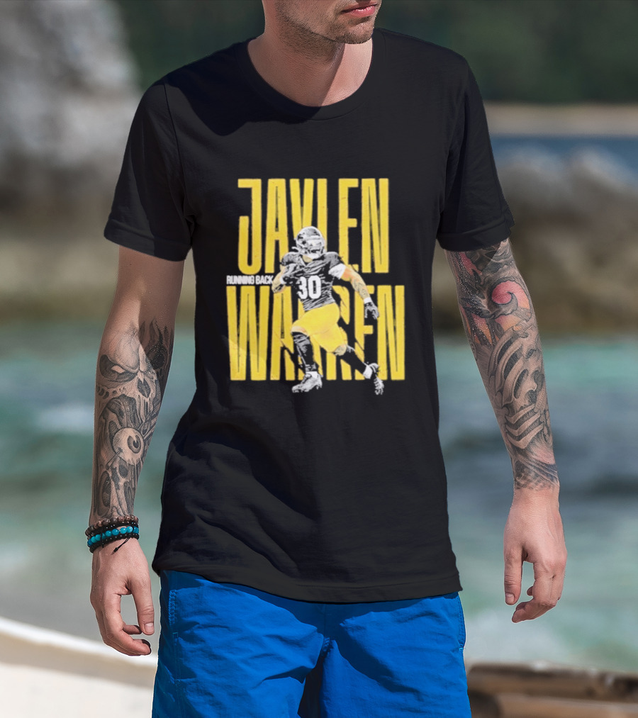 Jaylen Warren Pittsburgh Steelers Football Player Name T-Shirt