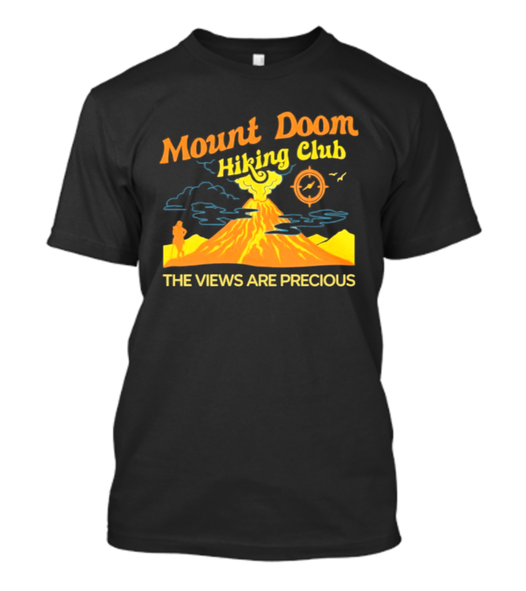 Mount Doom Hiking Club The Views Are Precious Adventure T-Shirt
