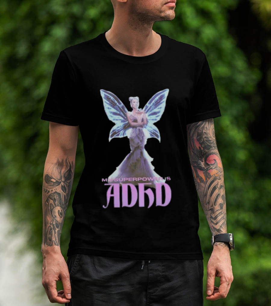 Paris Hilton ADHD Butterfly Heavyweight T-Shirt