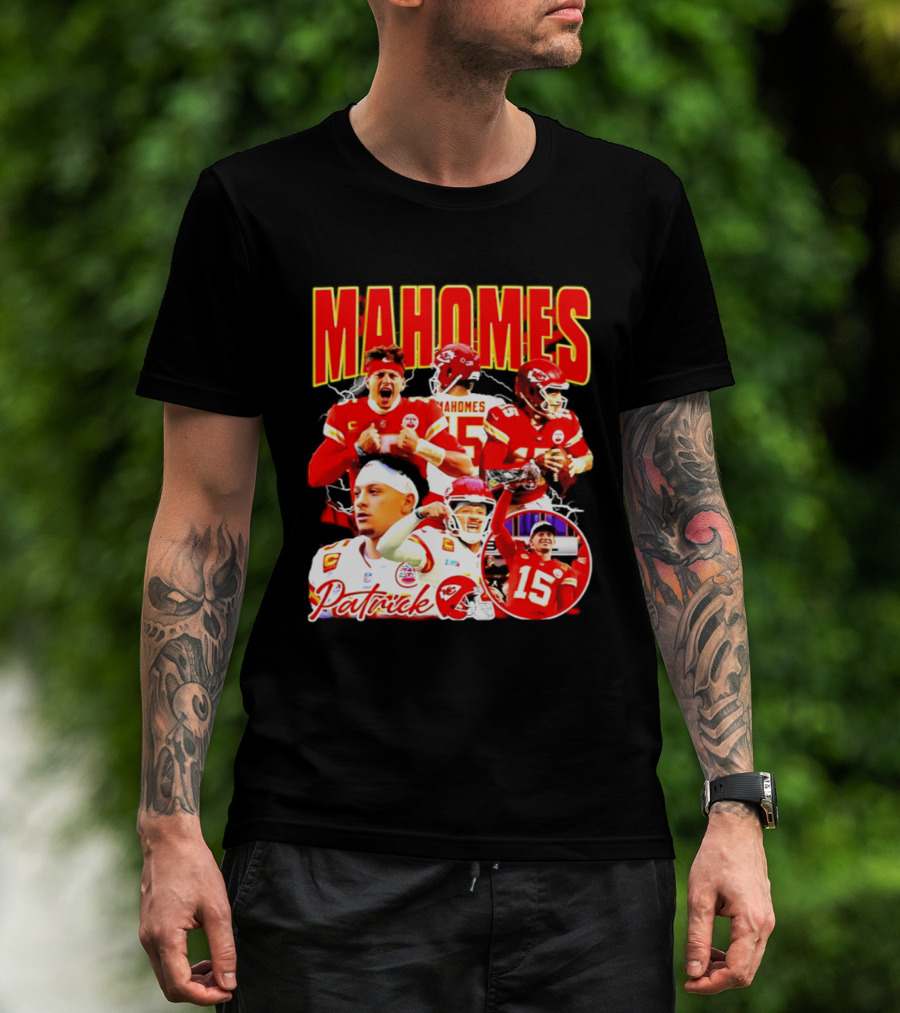 Patrick Mahomes Kansas City Chiefs 15 Red Gold Champion 2026 T-Shirt