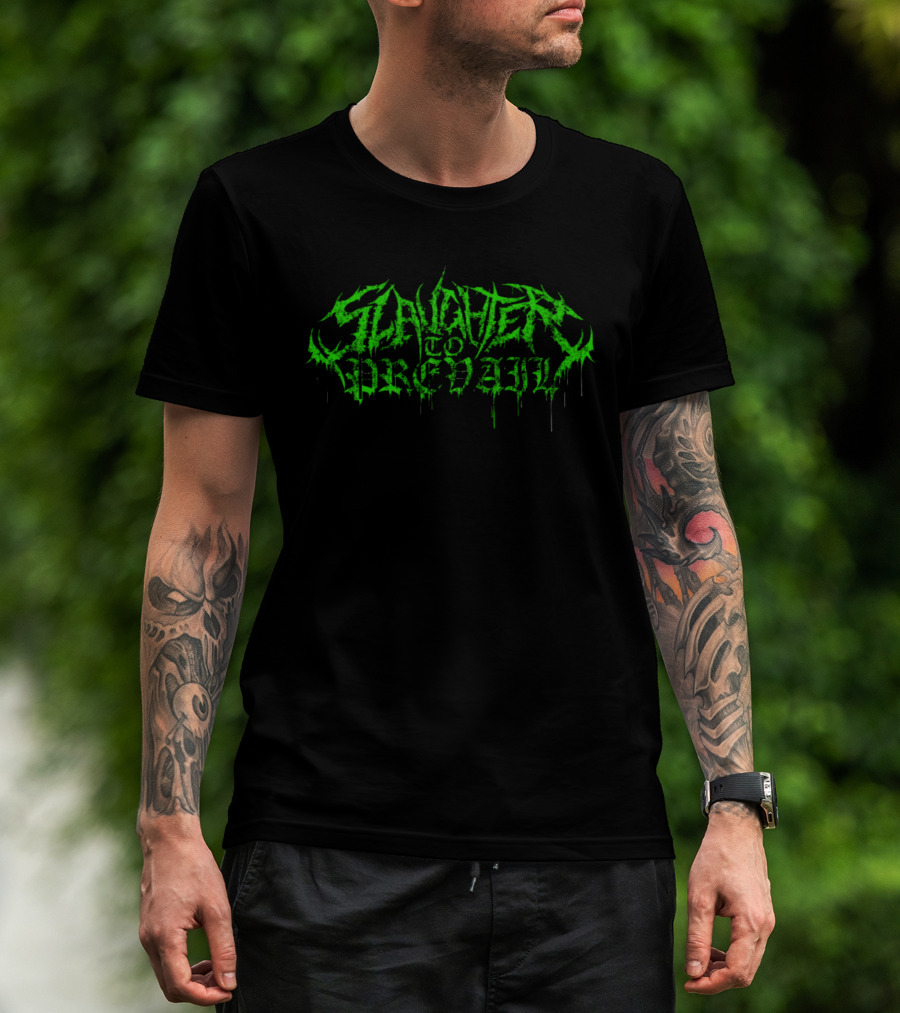Slaughter To Prevail Halloween 2026 Green Mask Collection T-Shirt