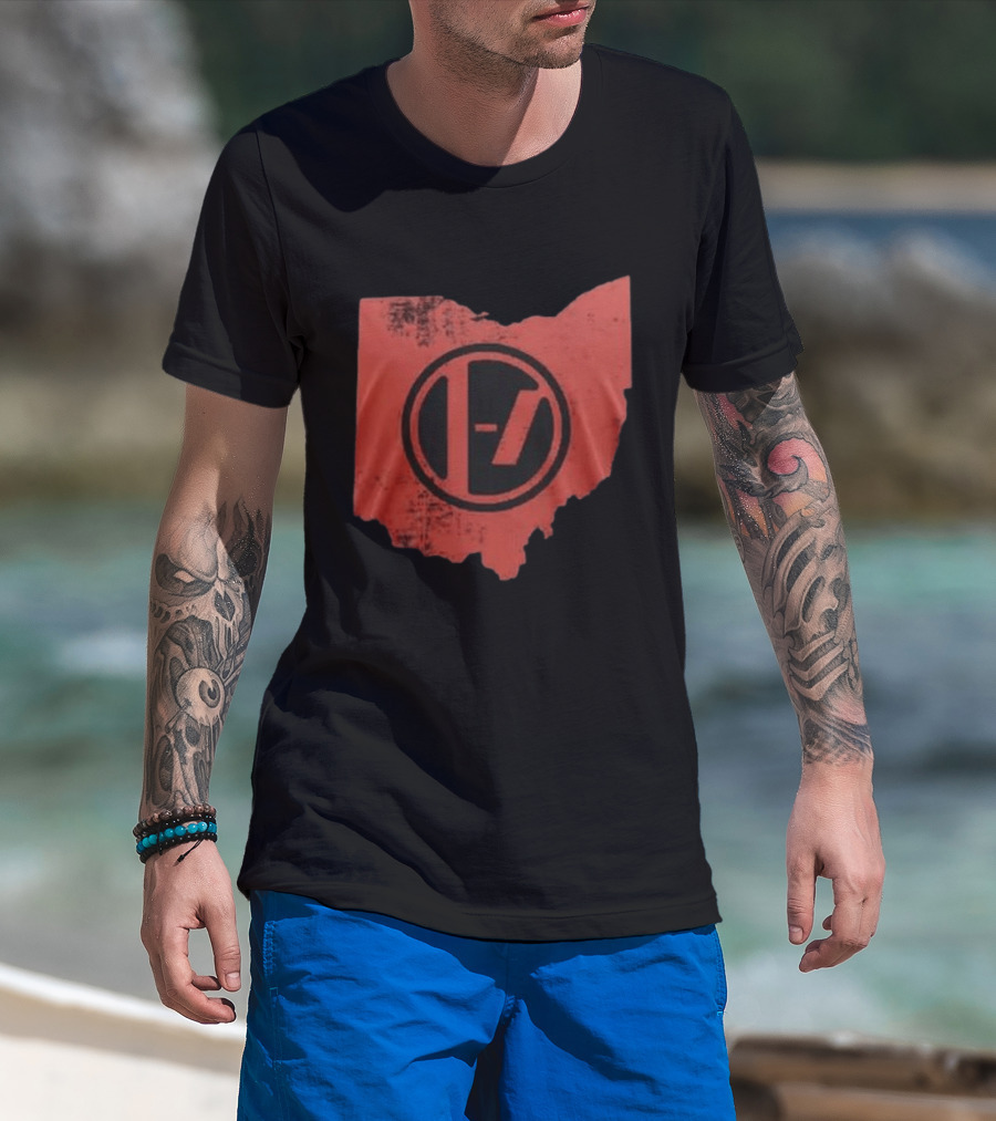 Twenty One Pilots Ohio State Symbol 2026 Stadium Tour Black T-Shirt