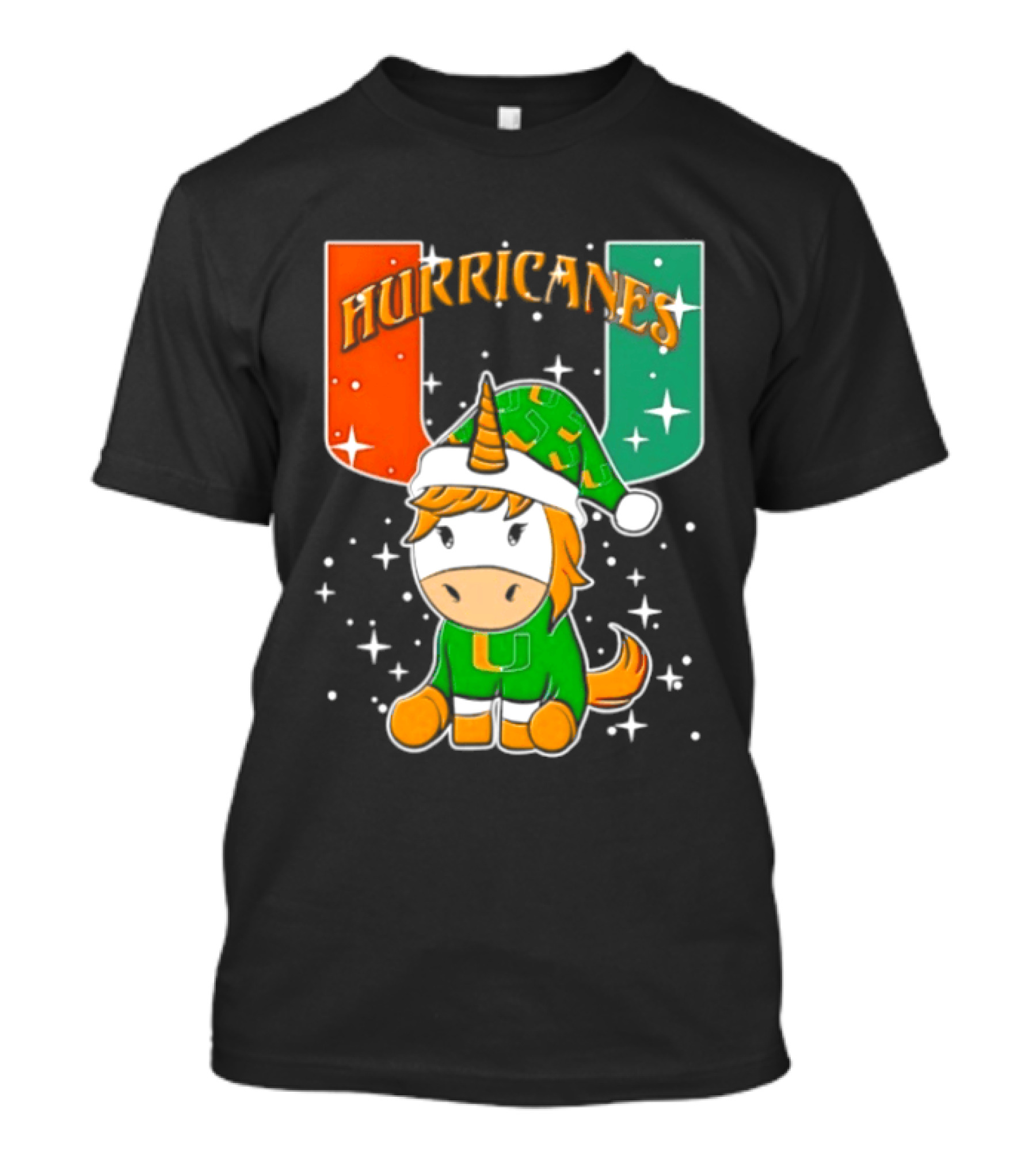 Unicorn Miami Hurricanes NCAA Christmas 2026 T-Shirt