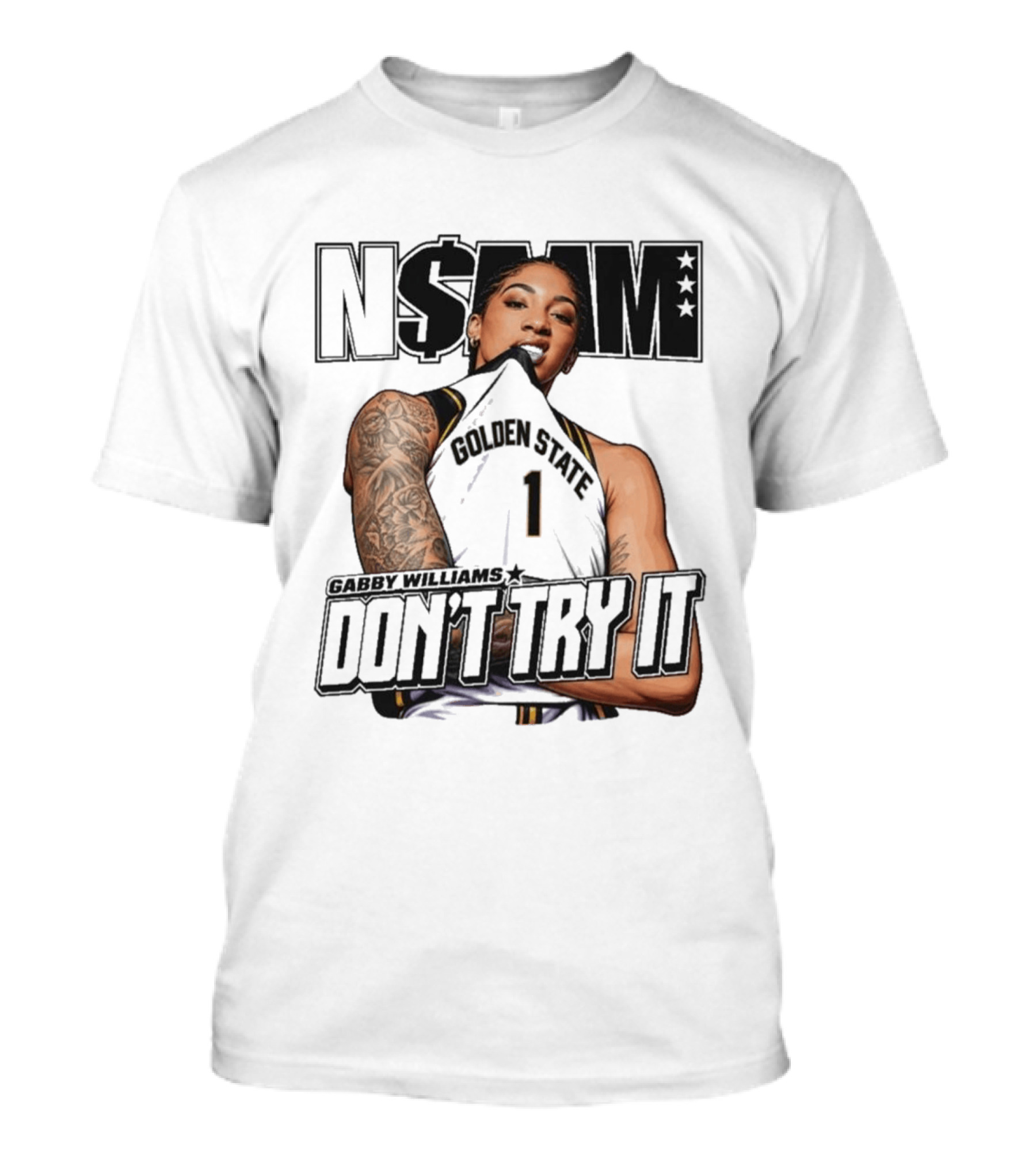 NSBM Gabby Williams Golden State Don't Try It T-Shirt