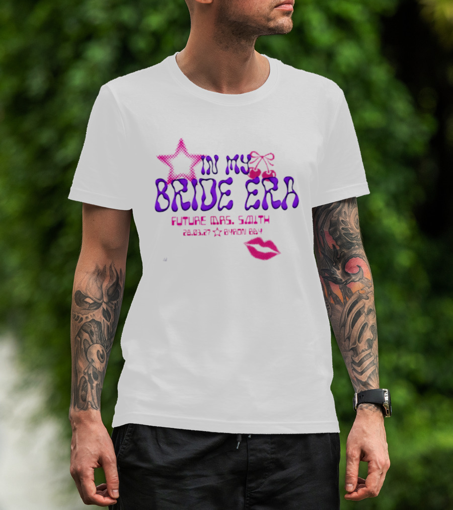 In My Bride Era Future Mrs Smith 28 03 27 Byron Bay Kiss T-Shirt