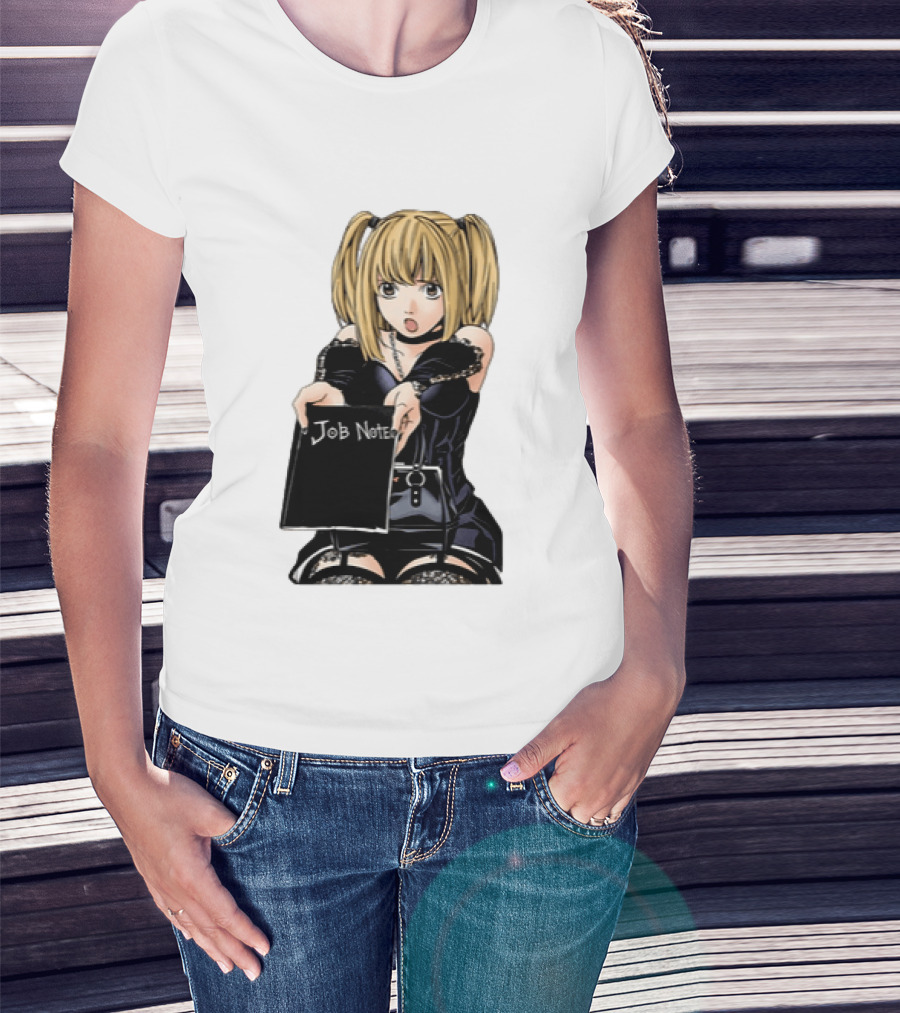 Misa Amane Job Note Anime Character Posing In Gothic Outfit T-Shirt