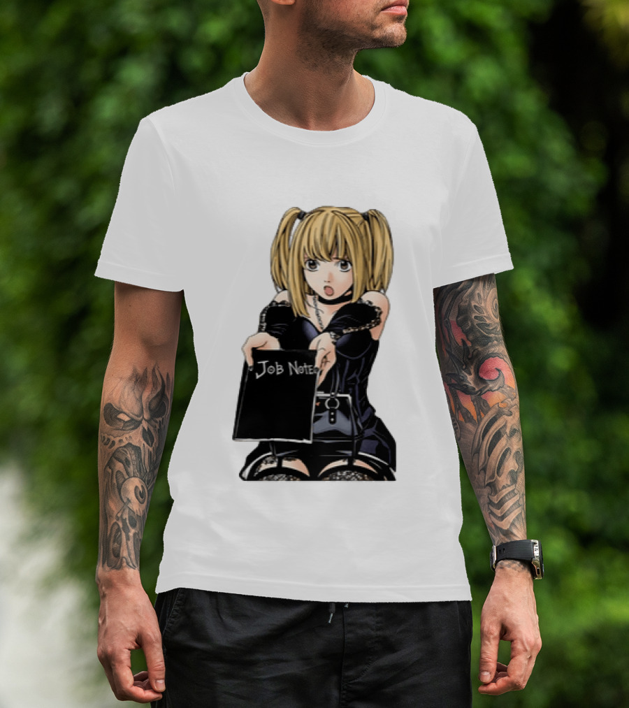Misa Amane Job Note Anime Character Posing In Gothic Outfit T-Shirt