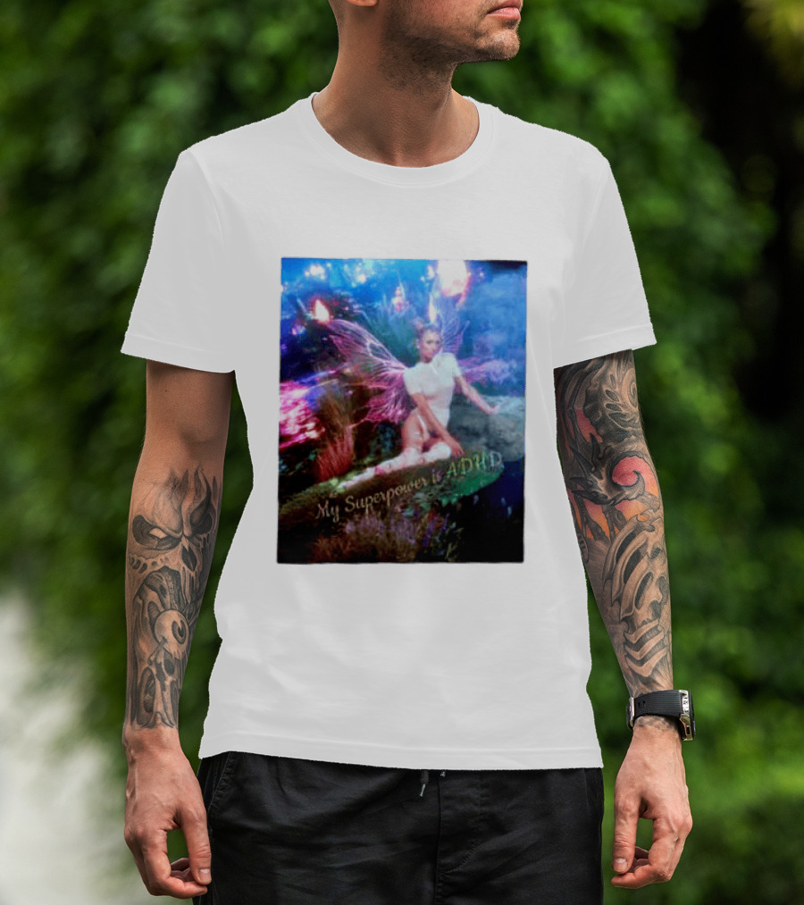 Paris Hilton My Superpower Is ADHD Fairy Meadow T-Shirt