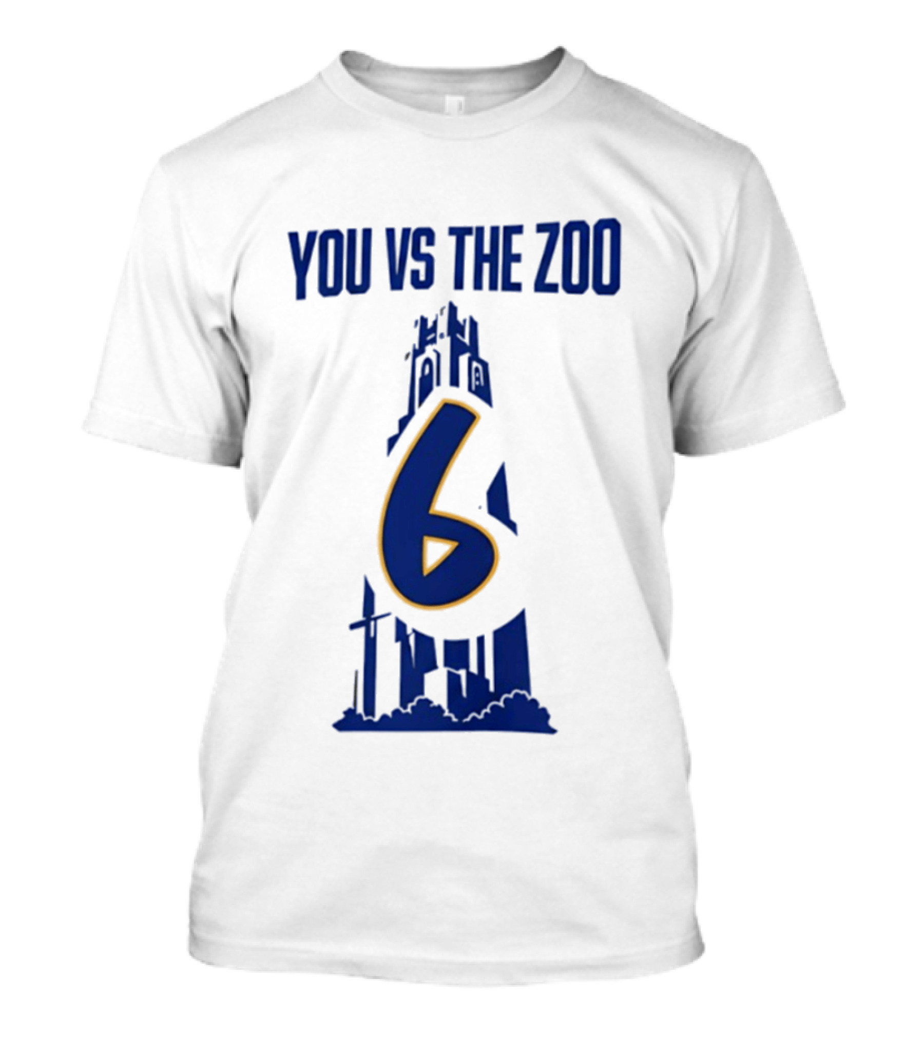 Pittsburgh Panthers You Vs The Zoo Number 6 Skyline T-Shirt