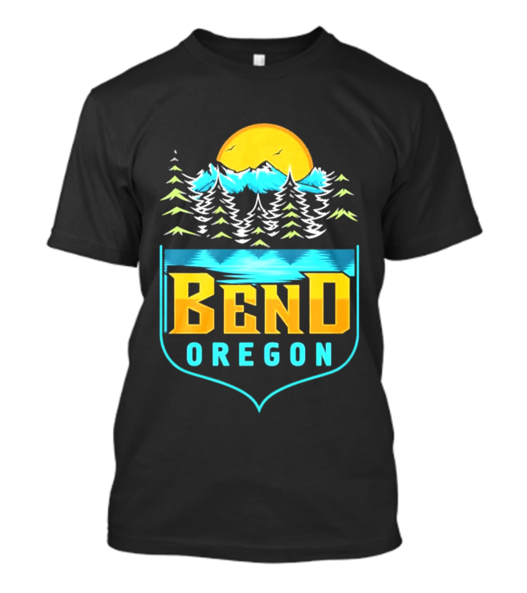 Bend Oregon Sunrise Mountains And Pines T-Shirt