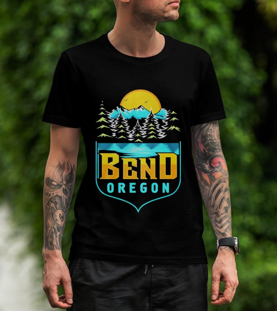 Bend Oregon Sunrise Mountains And Pines T-Shirt