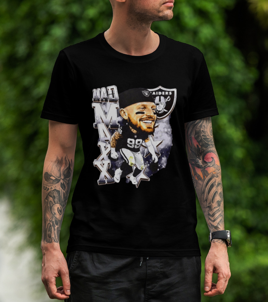 Mad Maxx 98 Raiders Football Player Swag Head T-Shirt