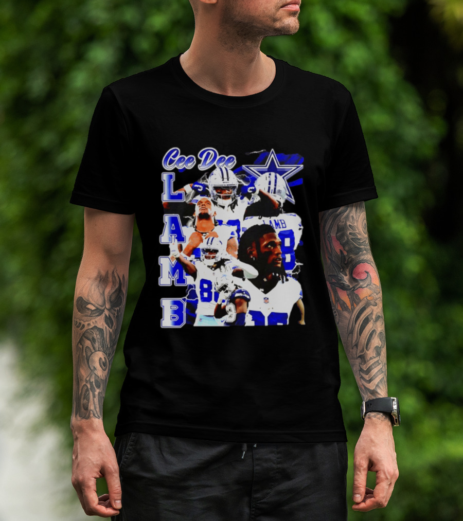 CeeDee Lamb Dallas Cowboys Collage LAMB 88 T-Shirt