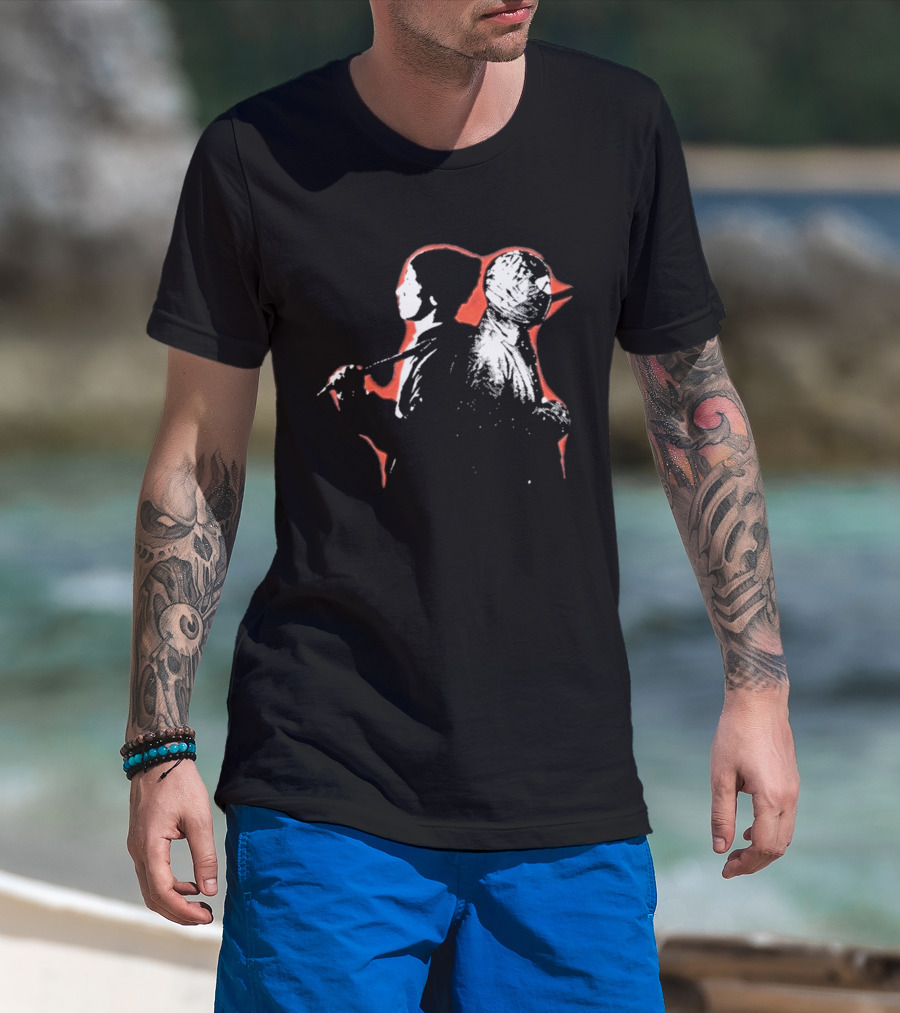 Dark Duo Silhouette Black Sword T-Shirt