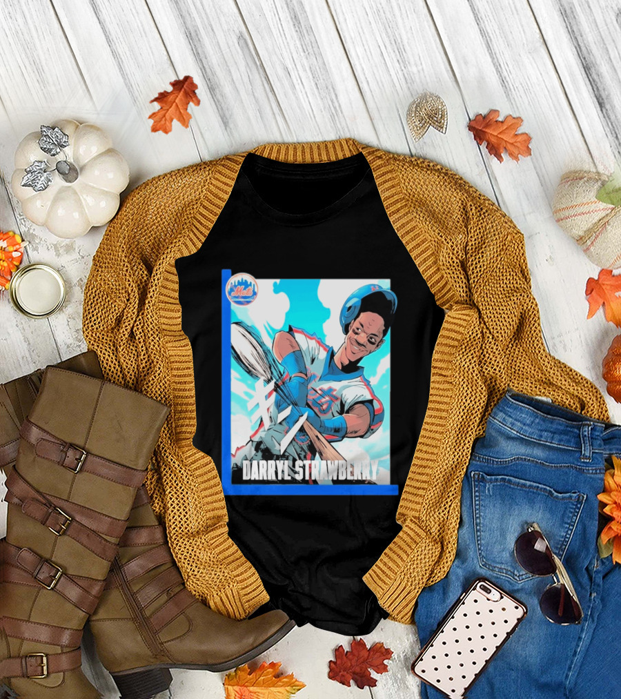 Darryl Strawberry NYC Mets Baseball Manga T-Shirt