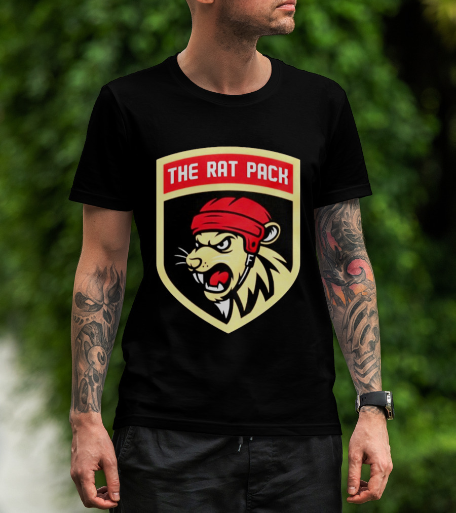 Florida Panthers The Rat Pack NHL Hockey Fierce Lion Head T-Shirt