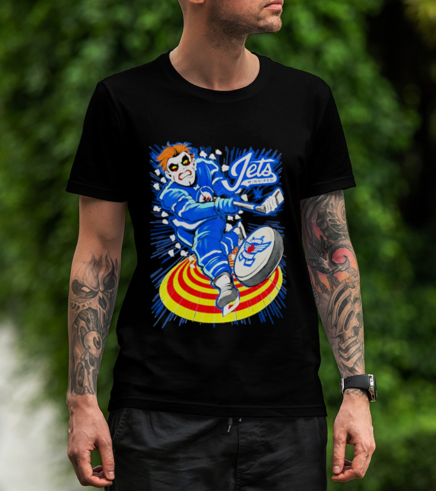 Winnipeg Jets Danhausen Winnipeghausen Hockey Collaboration T-Shirt