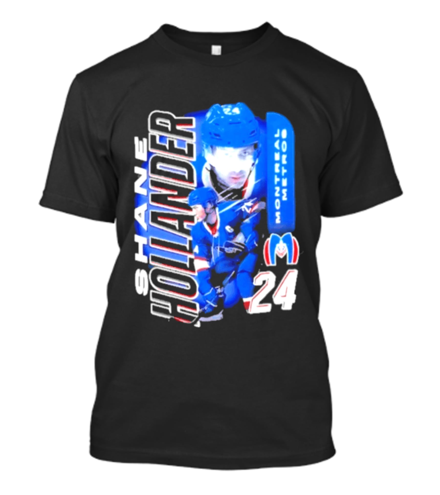 Shane Hollander 24 Montreal Metros Hockey Movie Rivalry T-Shirt