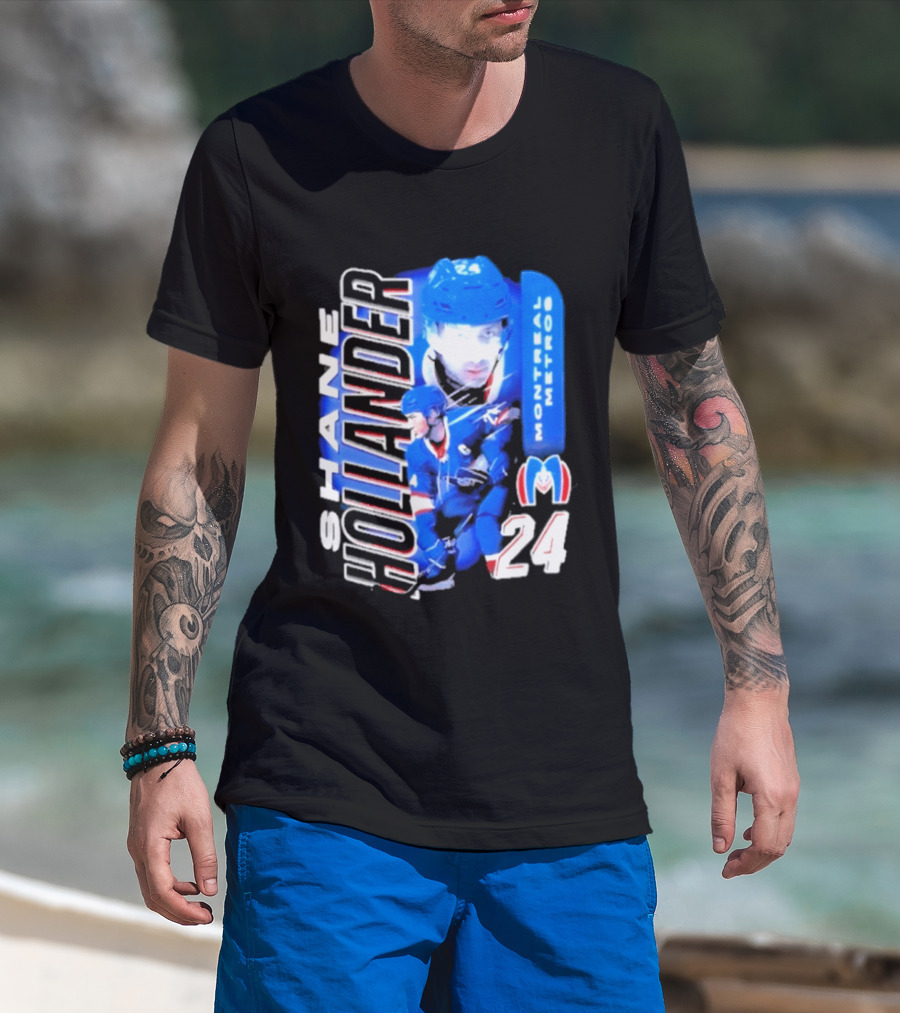 Shane Hollander 24 Montreal Metros Hockey Movie Rivalry T-Shirt