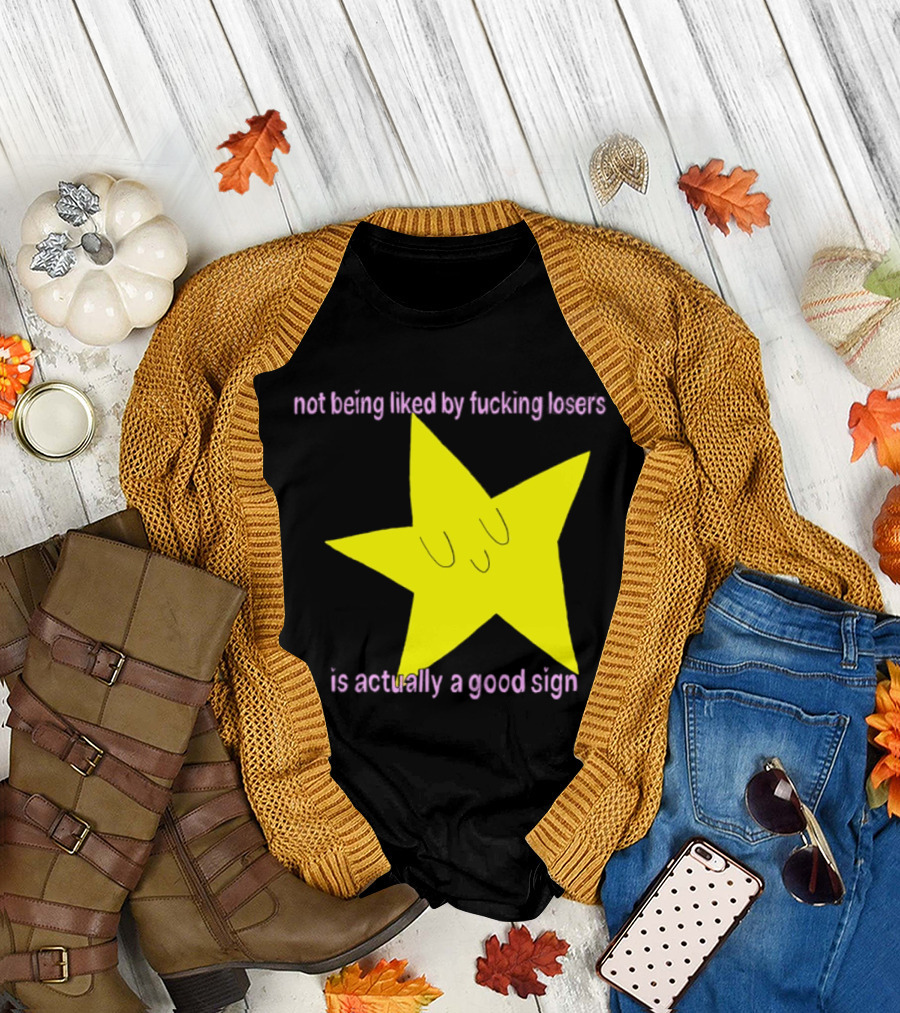 Not Being Liked By Fucking Losers Is Actually A Good Sign Star T-Shirt