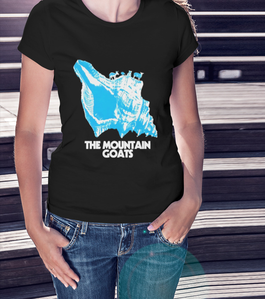 The Mountain Goats Indie Rock John Darnielle Blue Conch T-Shirt