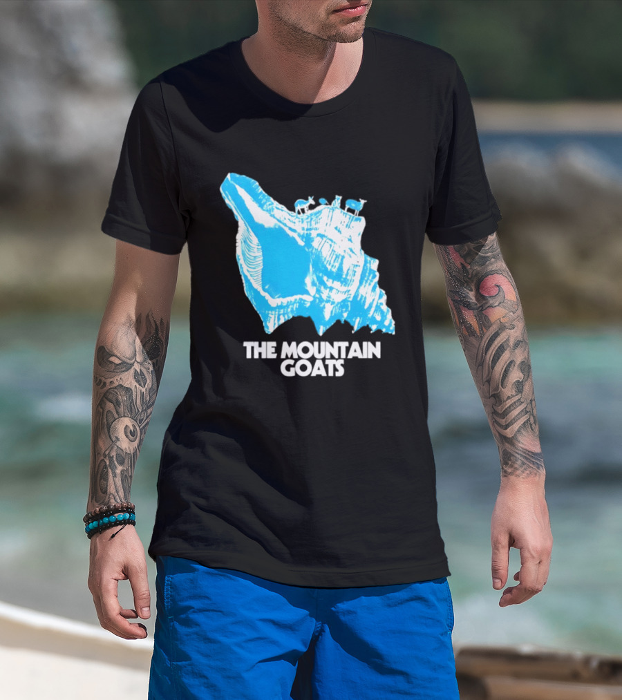 The Mountain Goats Indie Rock John Darnielle Blue Conch T-Shirt