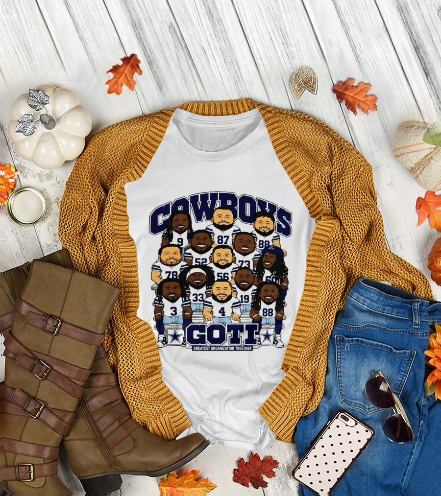 Cowboys GOTI Greatest Organization Together Football Team T-Shirt