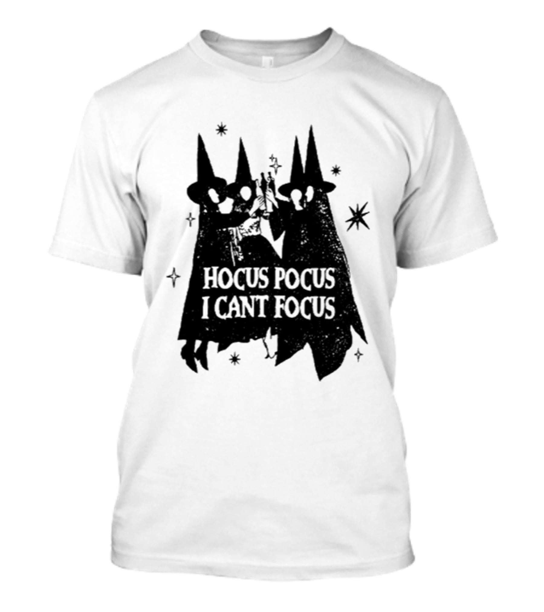 Hocus Pocus I Can't Focus Witch Trio Halloween Magic T-Shirt