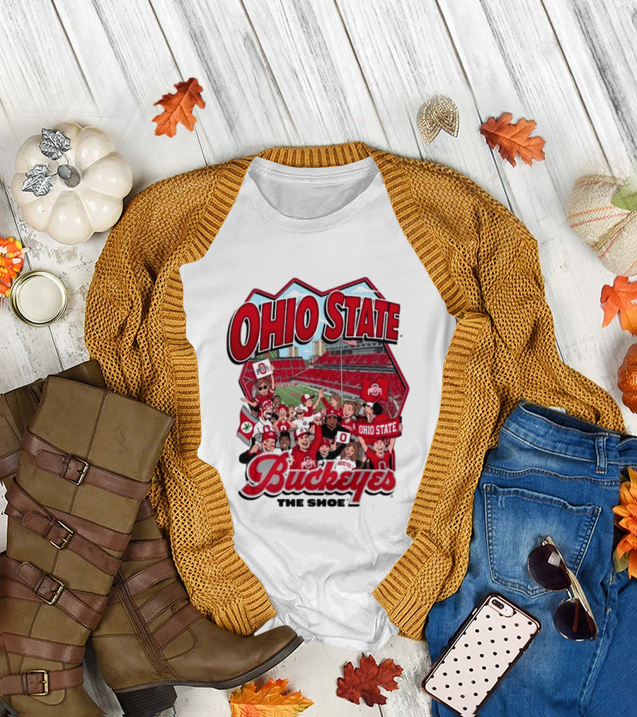 Ohio State Buckeyes The Shoe 2026 Football Ohio Stadium T-Shirt