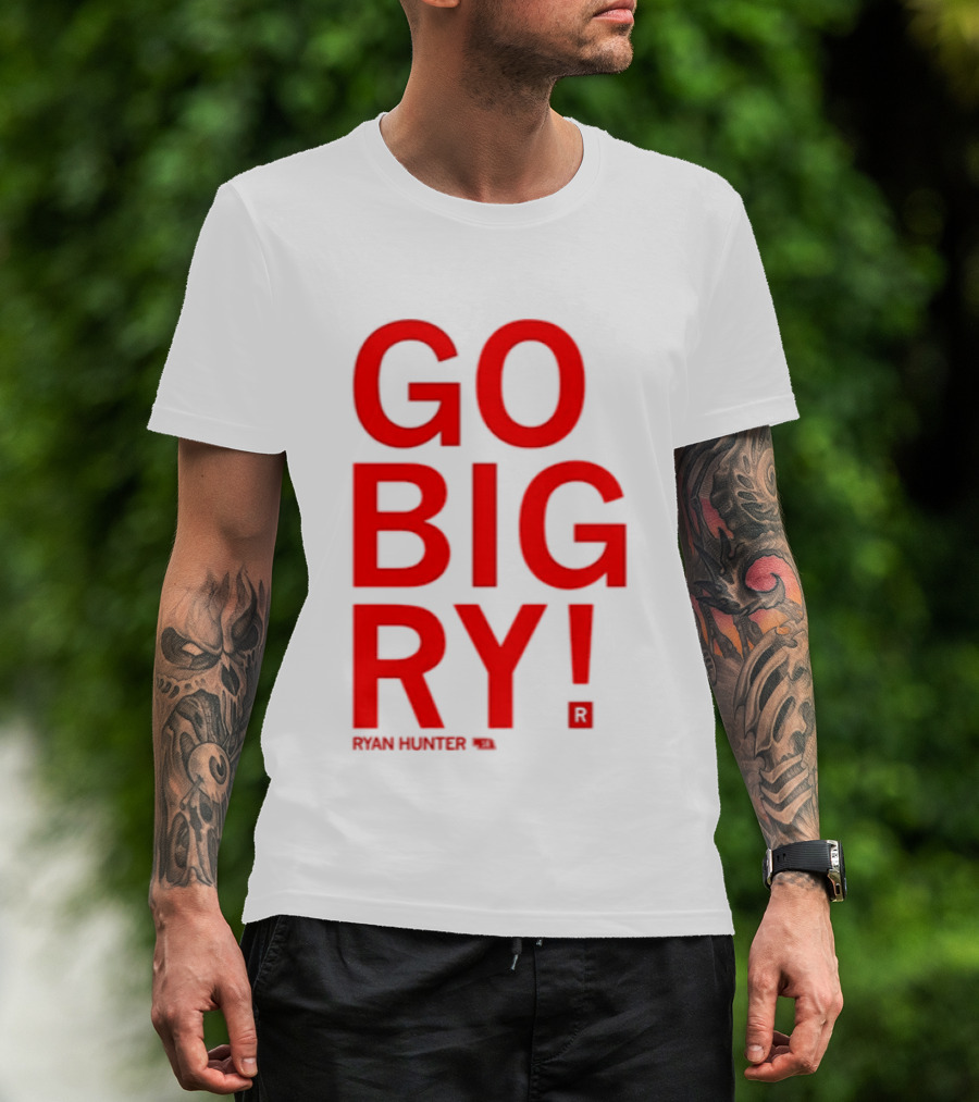 Ryan Hunter 18 Nebraska Huskers Volleyball NCAA Go Big Ry T-Shirt