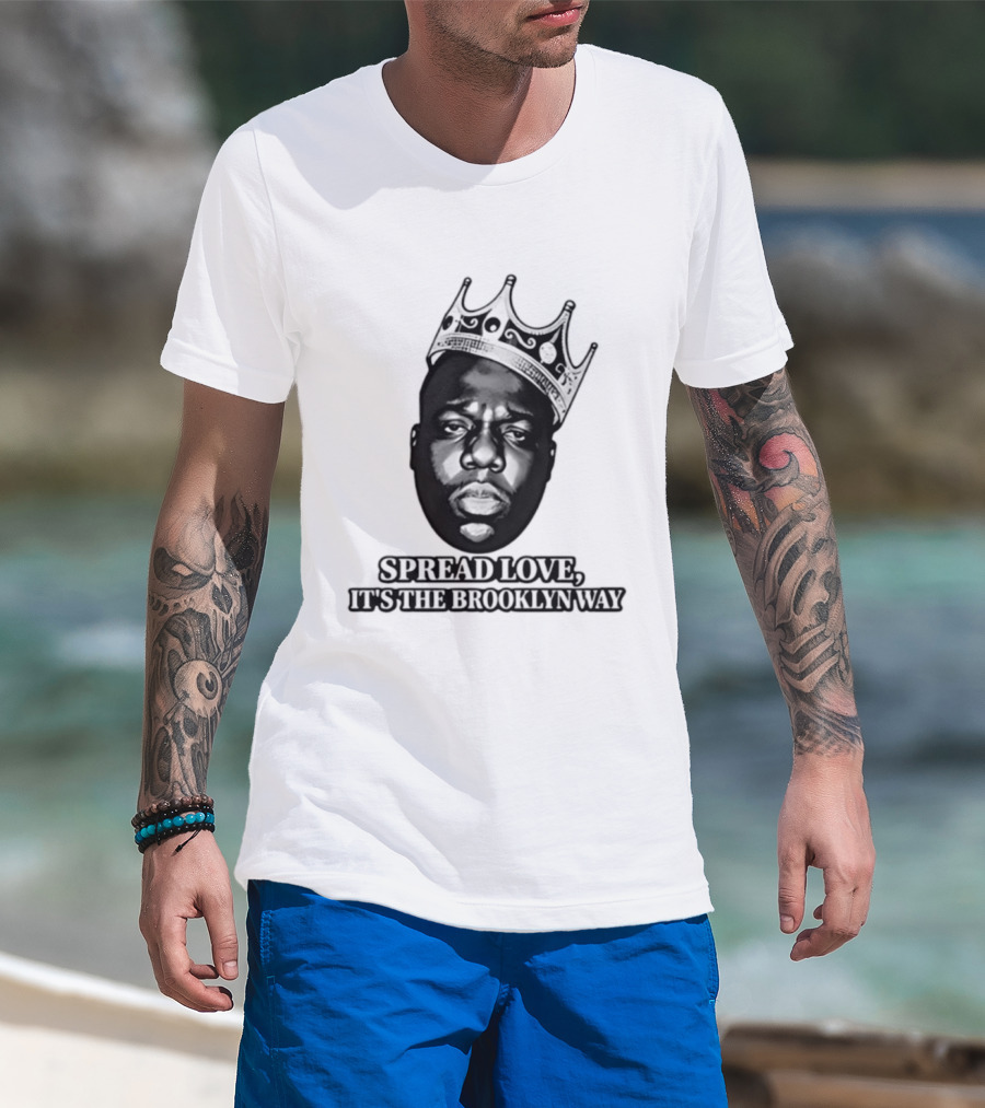 Jo Koy Biggie Spread Love It's The Brooklyn Way Crowned T-Shirt