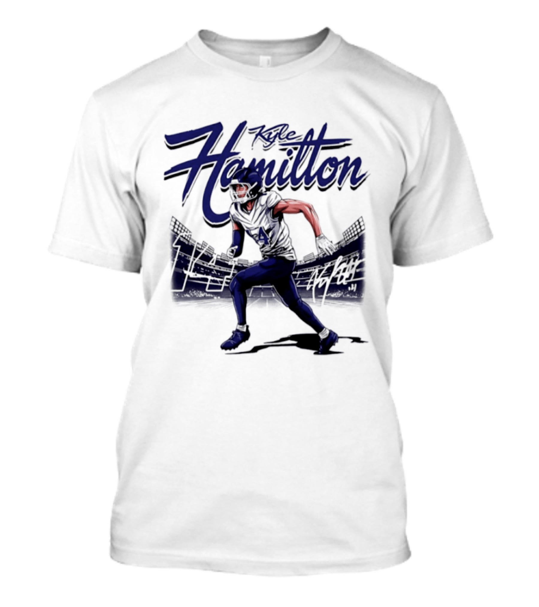 Hamilton Kyle 14 Baltimore Ravens Player Name T-Shirt