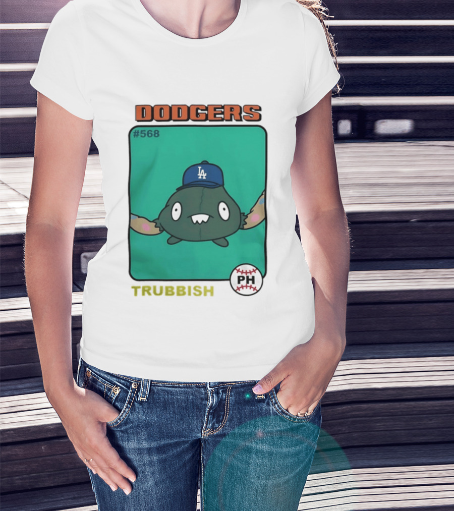 Los Angeles Dodgers Trubbish Pokémon Hat PH #568 T-Shirt