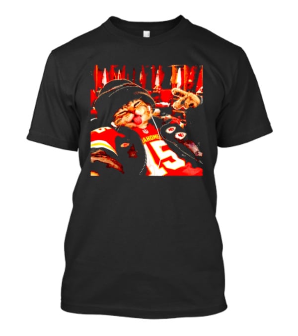 Kansas City Chiefs Cat With Patrick Mahomes Jersey Number 15 T-Shirt