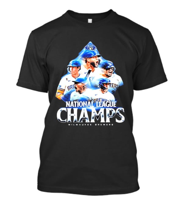 Milwaukee Brewers National League Champs 2026 Player Collage T-Shirt