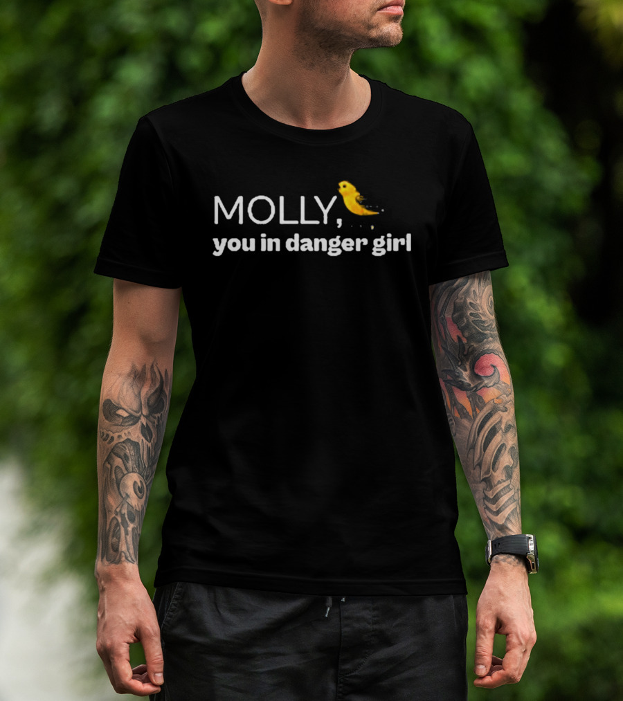 Molly You In Danger Girl Yellow Splash T-Shirt