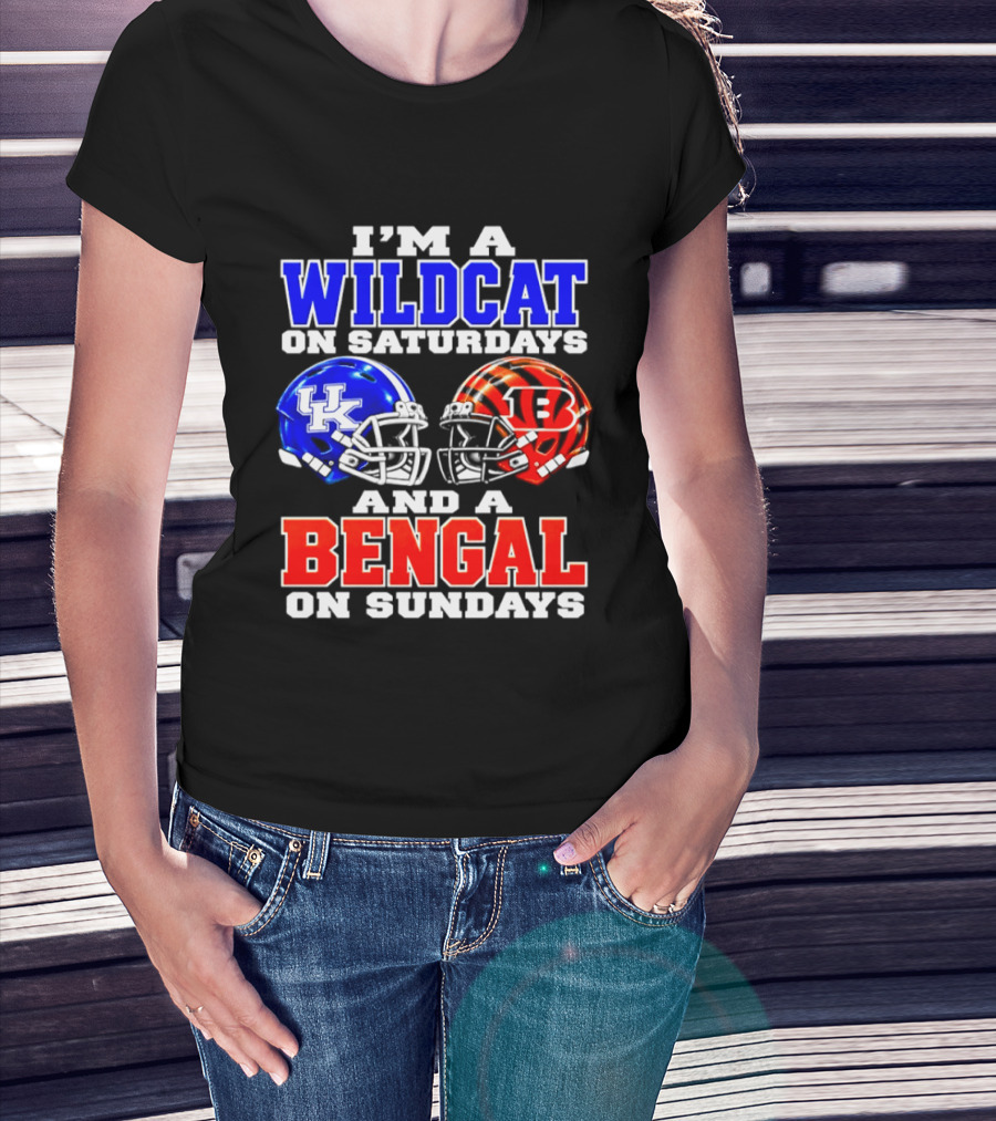 I'm A Kentucky Wildcat On Saturdays And A Bengal On Sundays T-Shirt