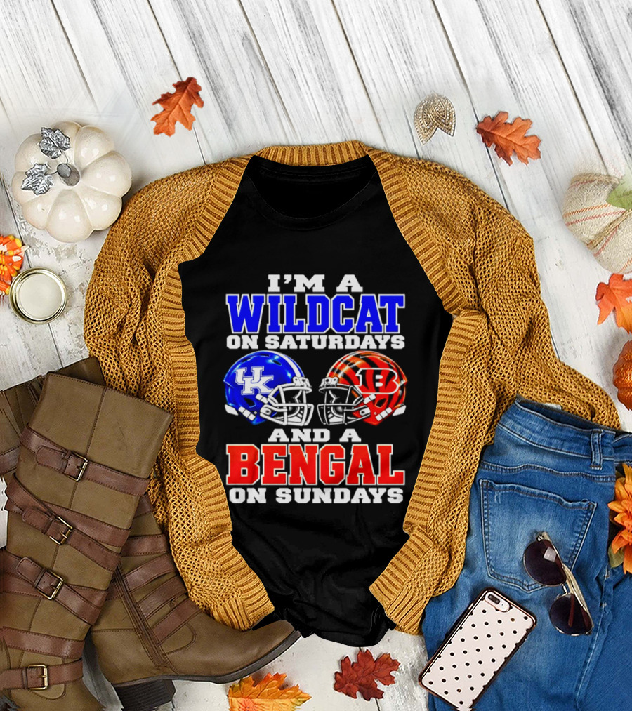 I'm A Kentucky Wildcat On Saturdays And A Bengal On Sundays T-Shirt