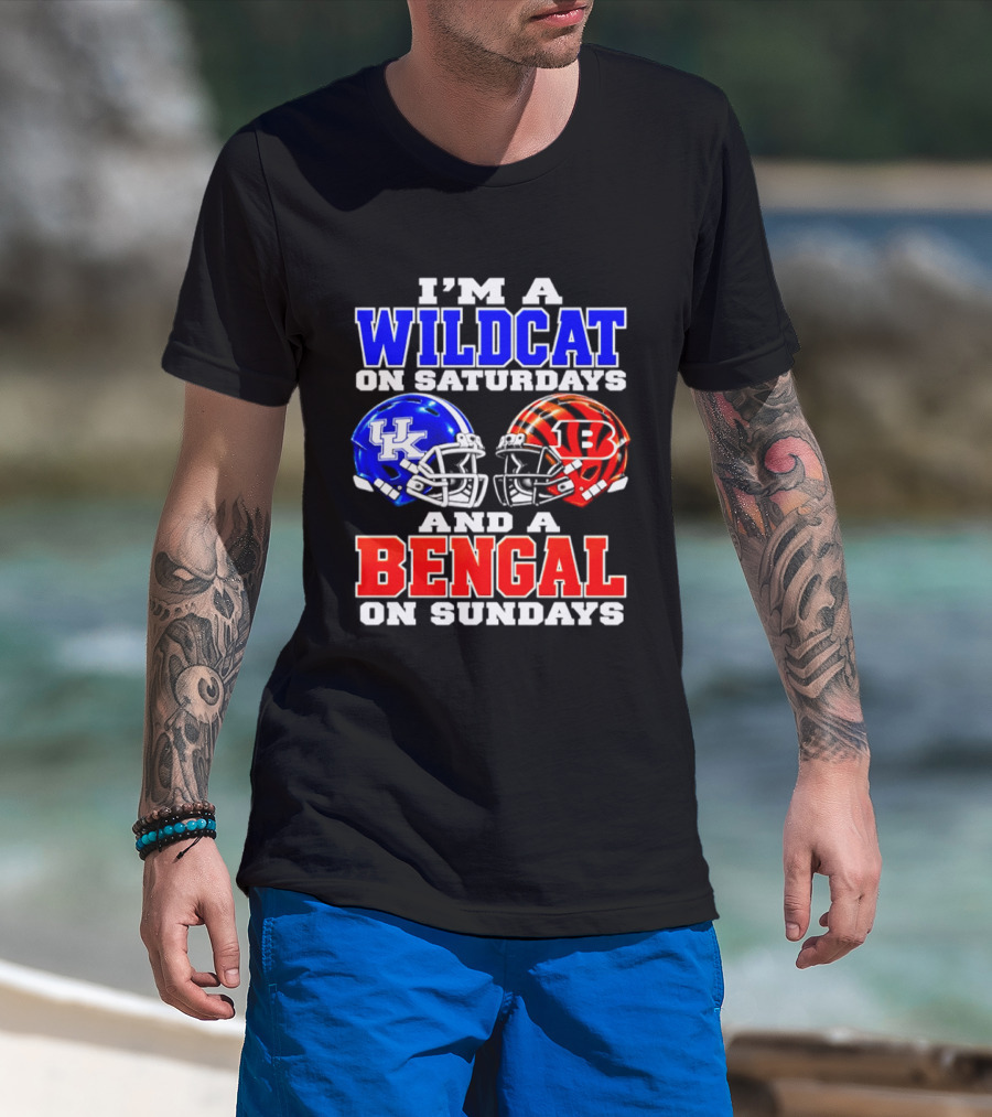 I'm A Kentucky Wildcat On Saturdays And A Bengal On Sundays T-Shirt