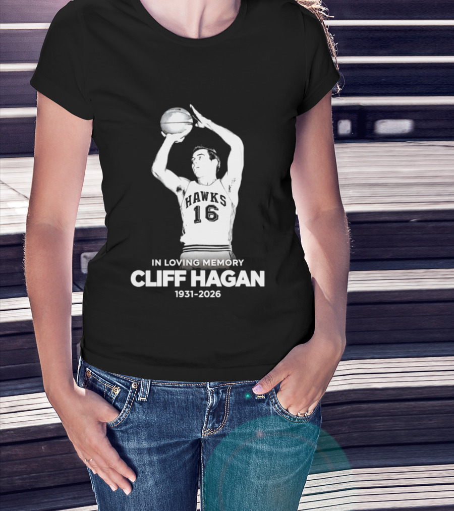 In Loving Memory Cliff Hagan 1931 2026 Basketball Legend T-Shirt