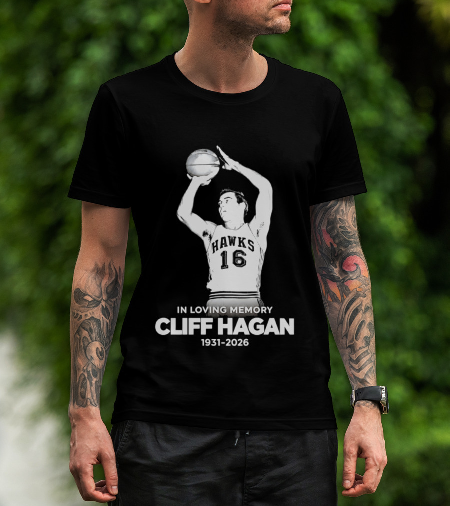 In Loving Memory Cliff Hagan 1931 2026 Basketball Legend T-Shirt