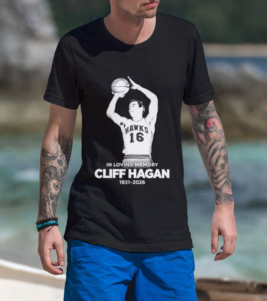In Loving Memory Cliff Hagan 1931 2026 Basketball Legend T-Shirt