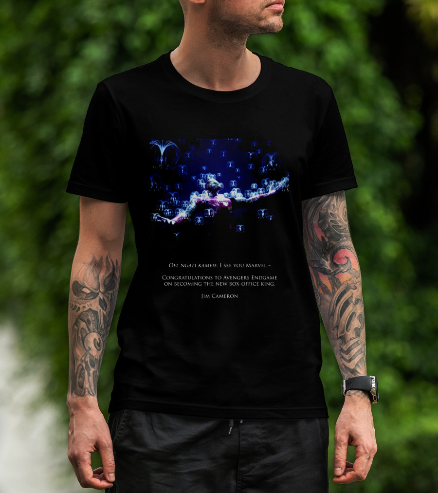 Oel Ngati Kameie I See You Marvel Congratulations To Avengers Endgame On Becoming The New Box Office King Jim Cameron T-Shirt