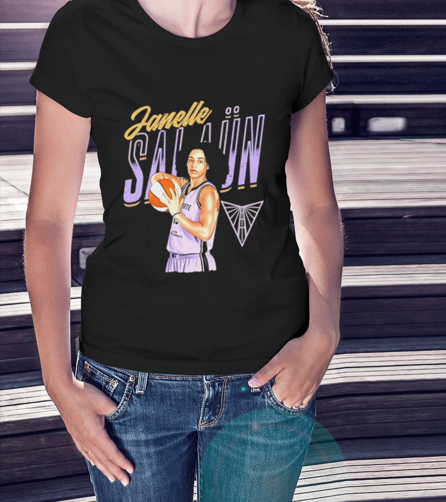 Janelle Salaun Golden State Valkyries Basketball Pose 2026 T-Shirt