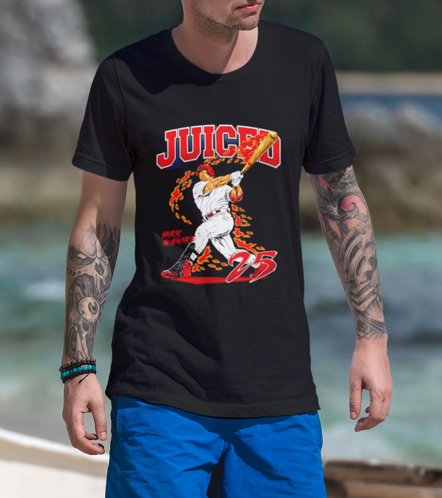 Juiced 25 St. Louis Cardinals MLB Slugger Swing T-Shirt