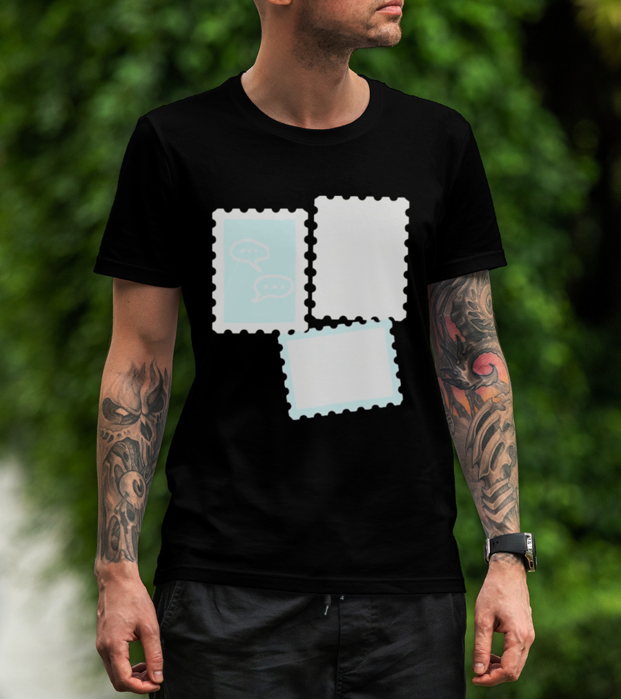 MassBQ Postage Stamps Speech Bubbles Collection T-Shirt