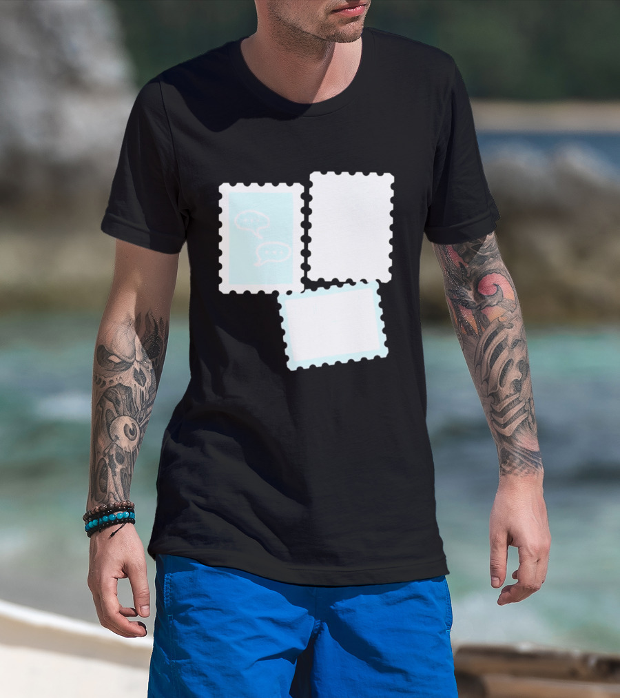 MassBQ Postage Stamps Speech Bubbles Collection T-Shirt