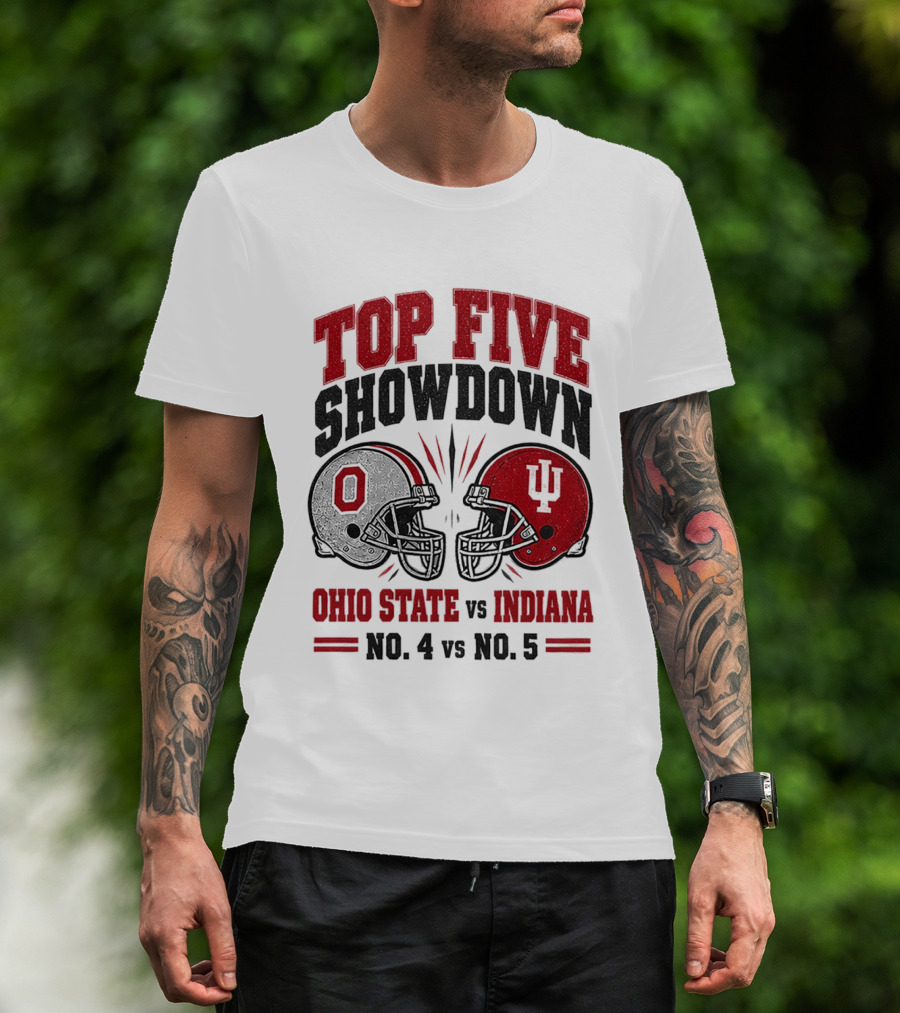 Ohio State Vs Indiana Top Five Showdown No 4 Vs No 5 T-Shirt