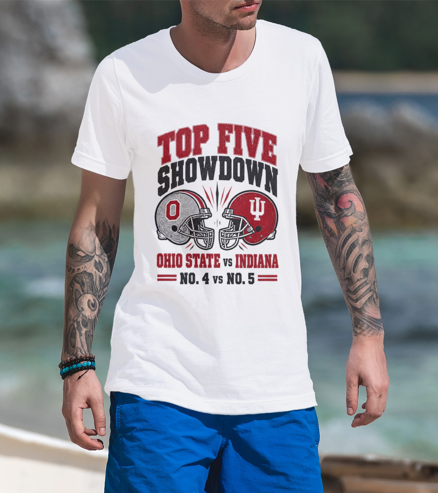 Ohio State Vs Indiana Top Five Showdown No 4 Vs No 5 T-Shirt