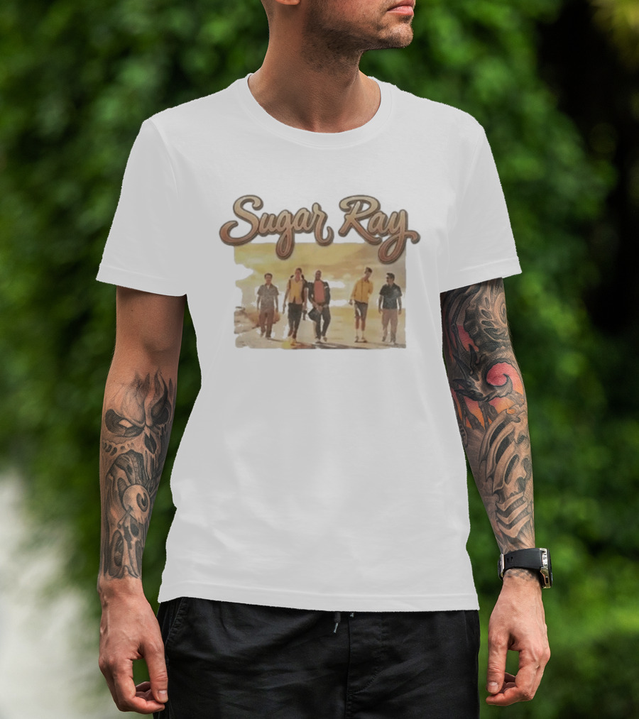 Sugar Ray 90s Rock Band Sunset Group Walk T-Shirt